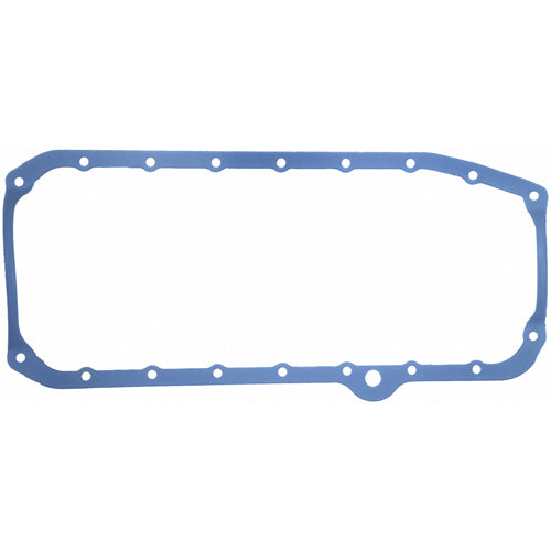 Fel-Pro Rubber, Steel Core Oil Pan Gasket - 1-Piece - Chevy 1980-85 267, 305, 350 - 9/ 64" Thick