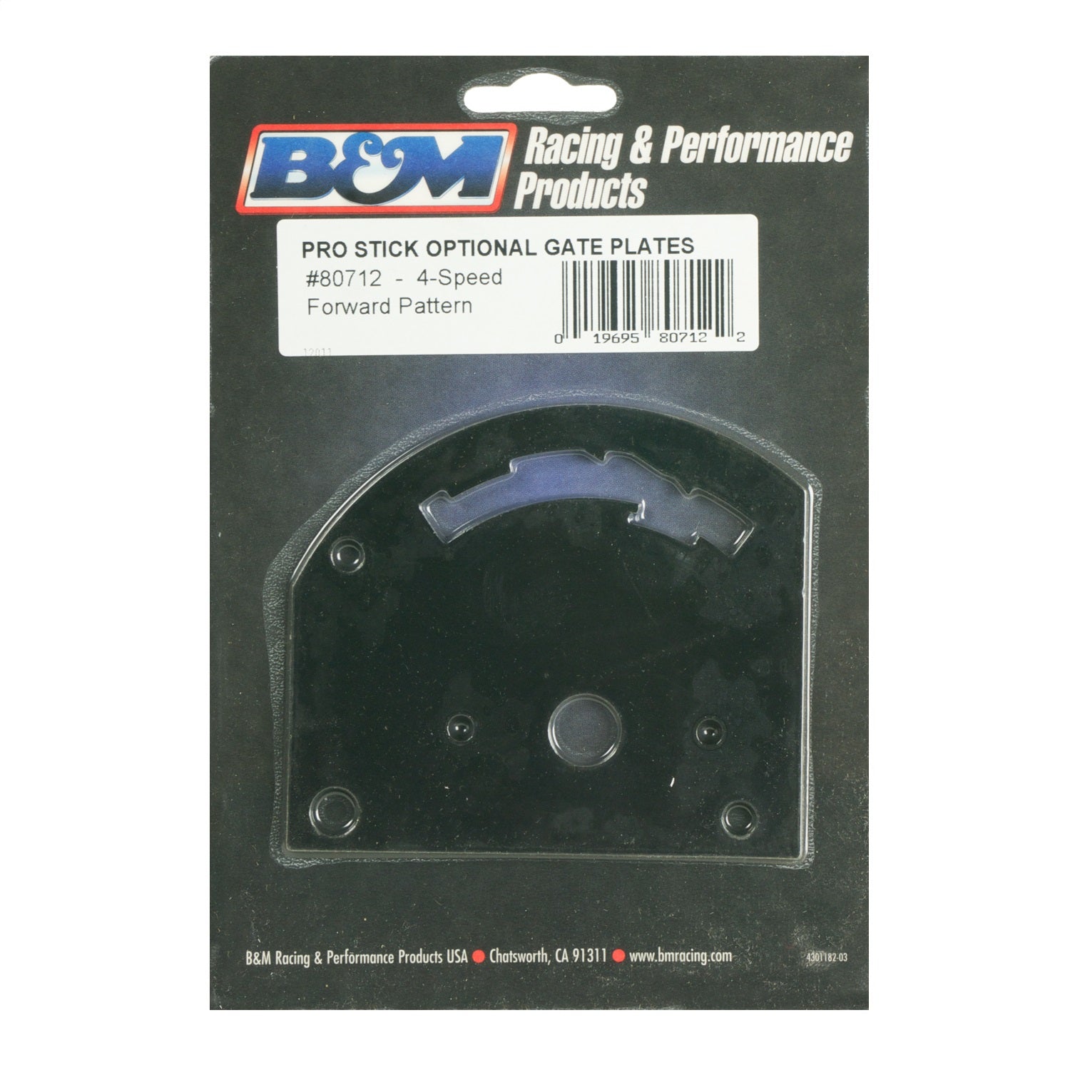 B&M 4-Speed Shifter Gate Plate - Forward Pattern