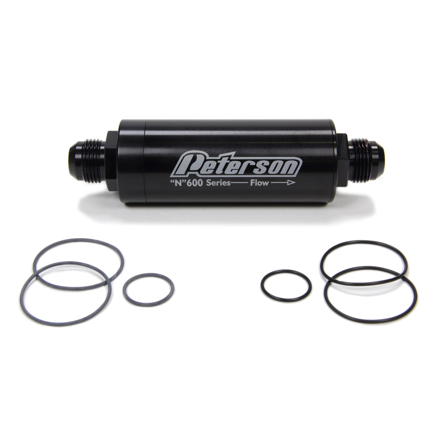 Peterson Fuel Filter - Ball Valve Style -12 AN - 45 Micron - 2" O.D. x 5" Length