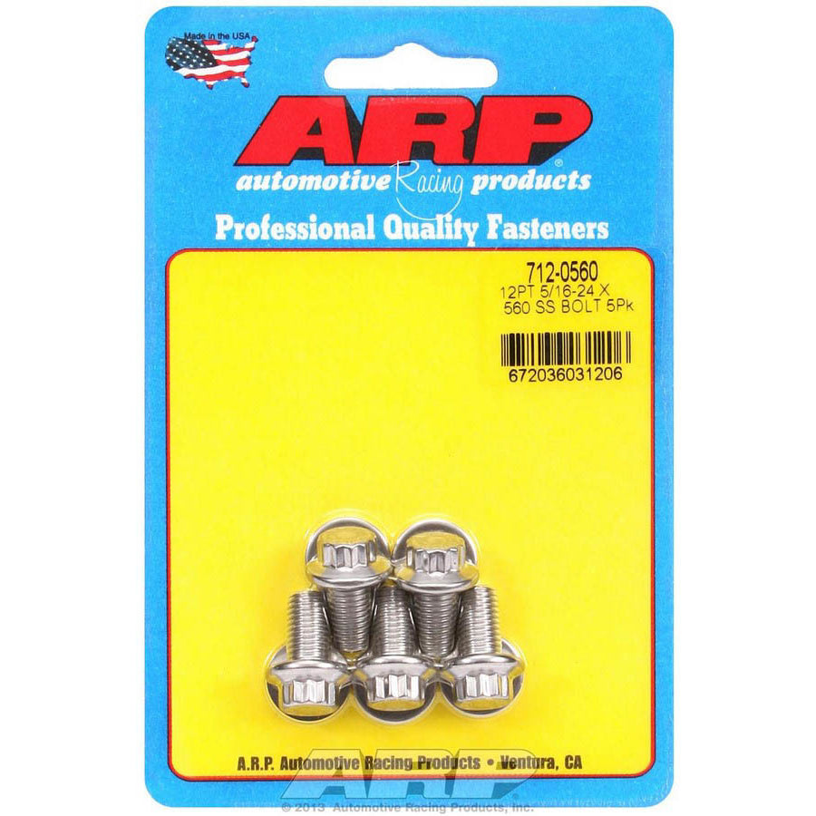 ARP Stainless Steel Bolt Kit - 12 Point (5) 5/16-24 x .560