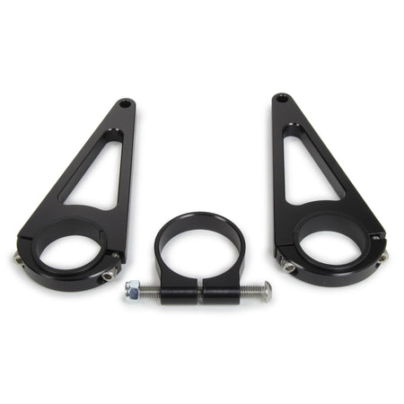 ididit Steering Column Bracket - 2" Diameter Tube - 5-1/2" Drop - Aluminum - Black Anodize