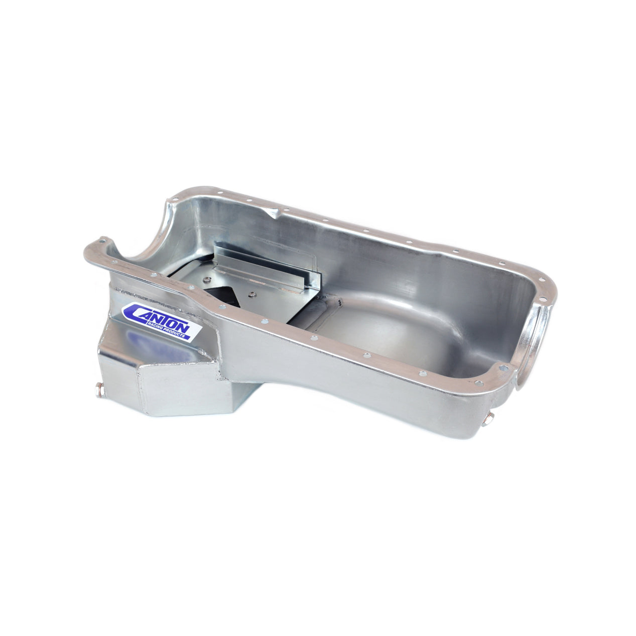 Canton Street / Strip / Road Race Rear Sump Oil Pan - 7 Quart - 7.5 in Deep - Cadmium - Small Block Ford 15-644