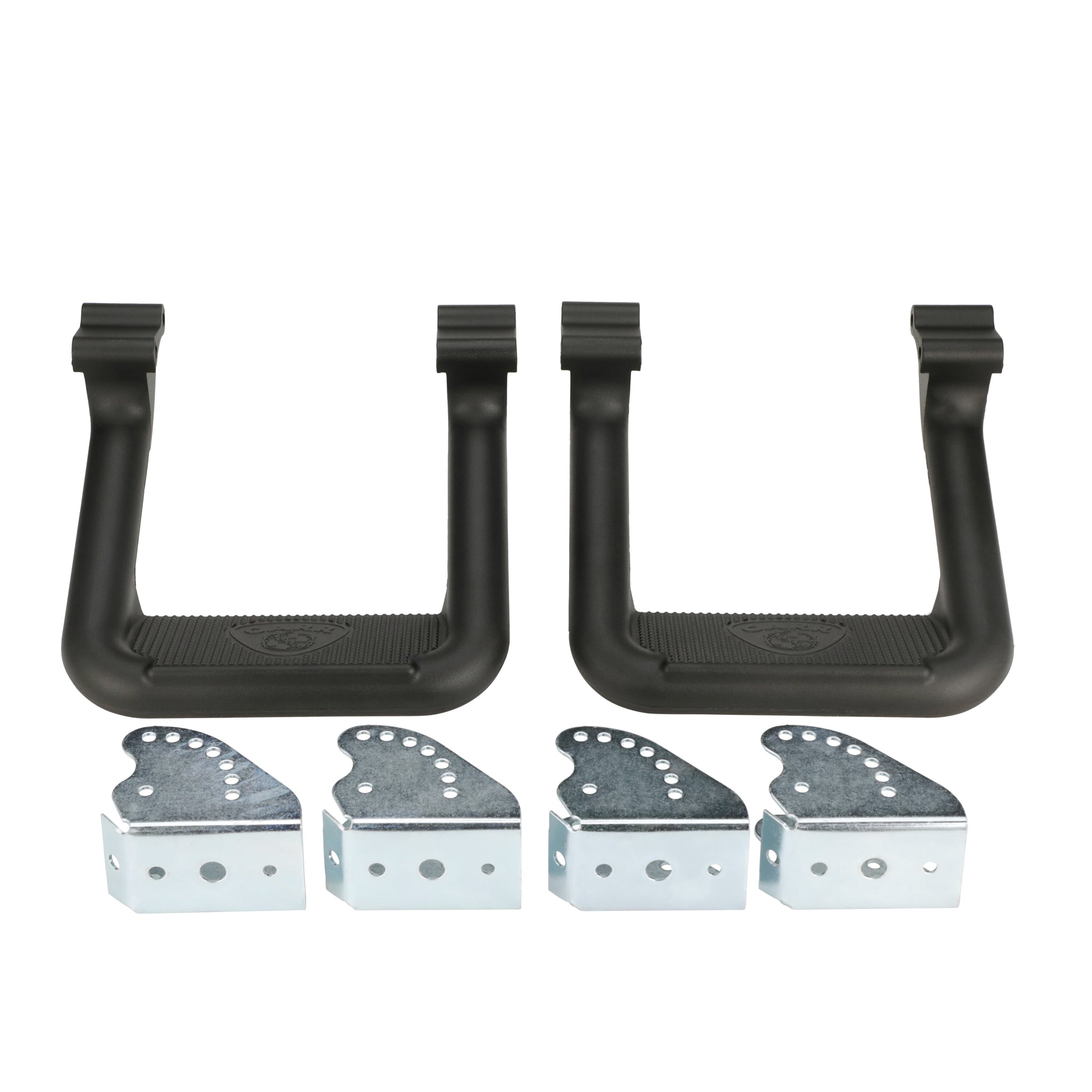Carr Hoop II Step Bars Mount Kit Included Aluminum Black Powder Coat - Various Applications
