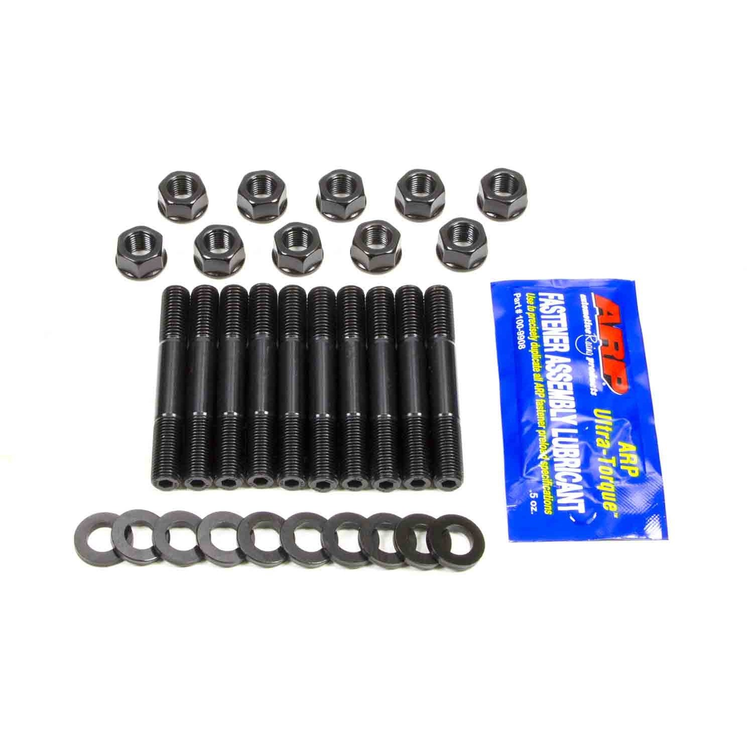 ARP Main Stud Kit - 11 mm Studs - Hex Nuts - 2-Bolt Mains - Chromoly - Black Oxide - Mopar 4-Cylinder