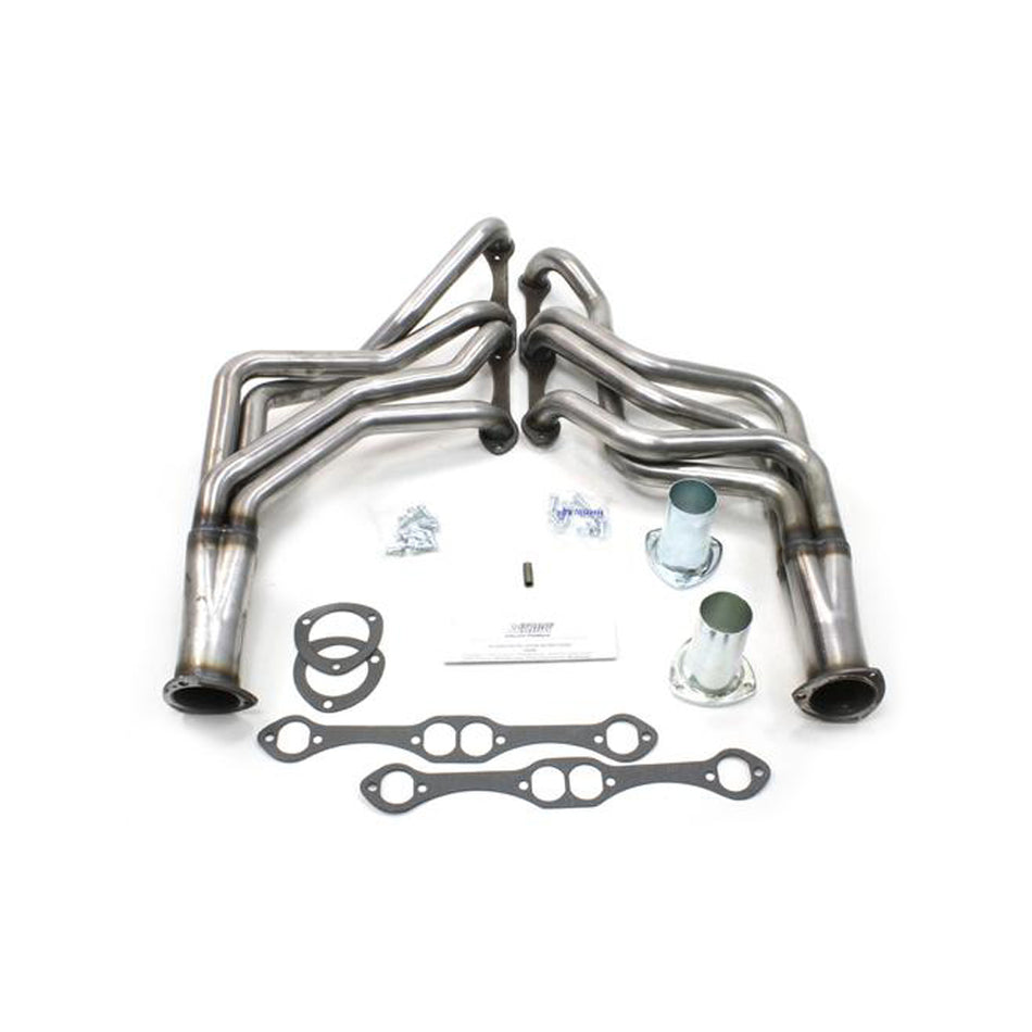 Patriot Headers - 3" Collector - Steel - Small Block Chevy - (Pair)