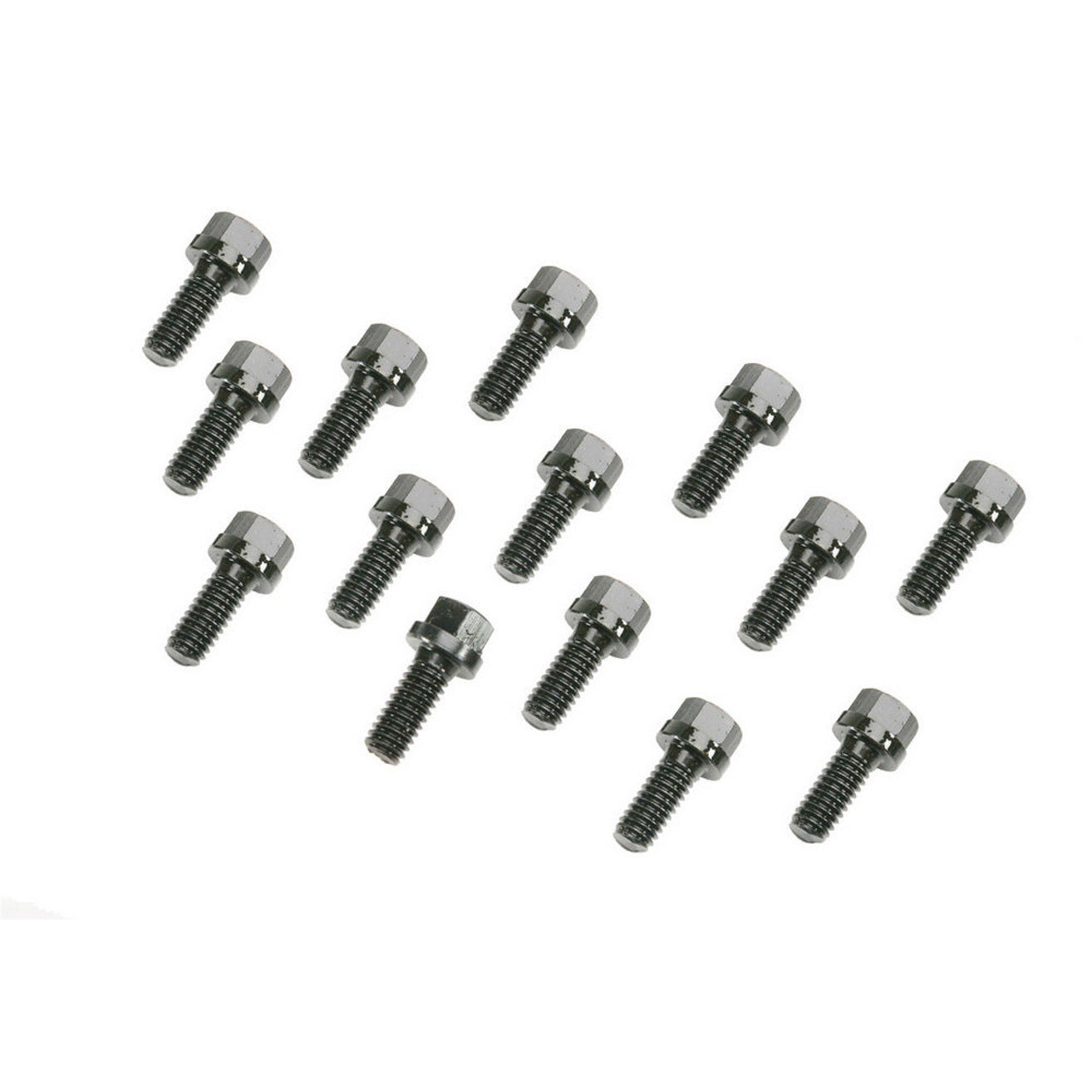 Mr. Gasket Header Bolt - 5/16-18 in Thread - 0.75 in Long - Hex Head - Black Oxide - Small Block Mopar - Set of 14