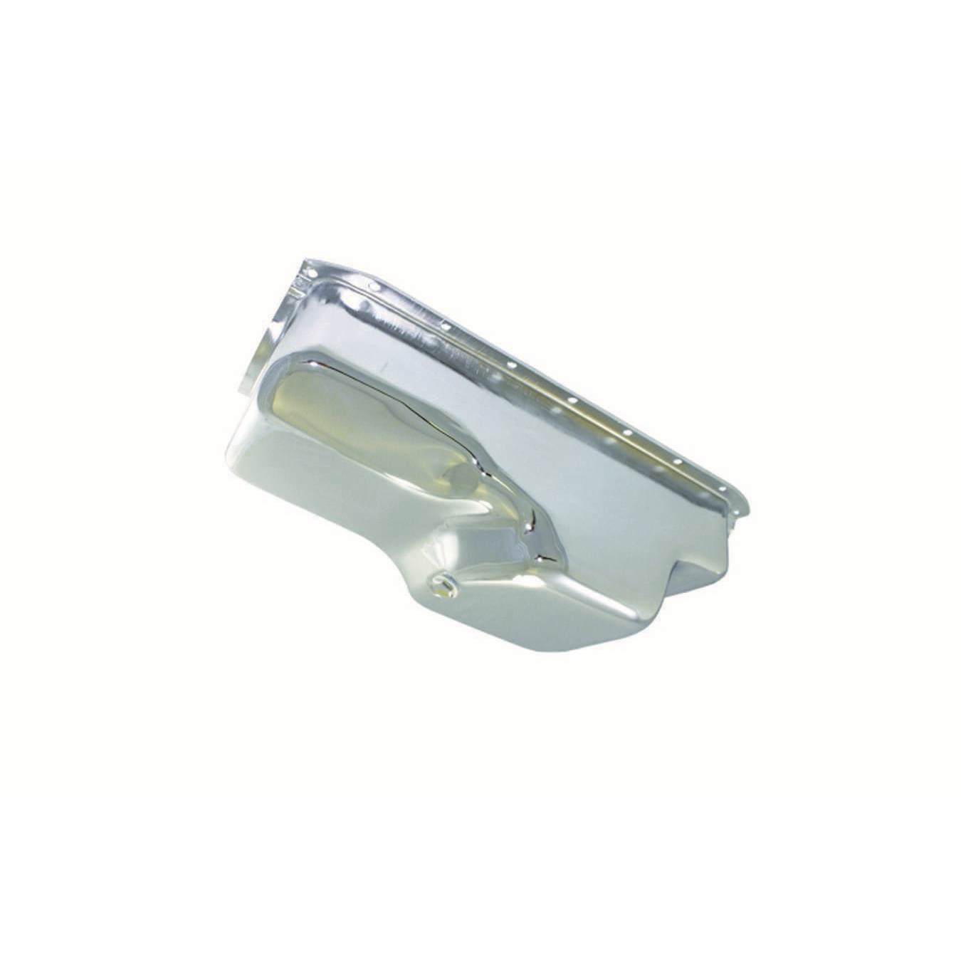 Specialty Products Rear Sump Oil Pan - Stock Depth - Stock Capacity - Chrome - Small Block Mopar 7447