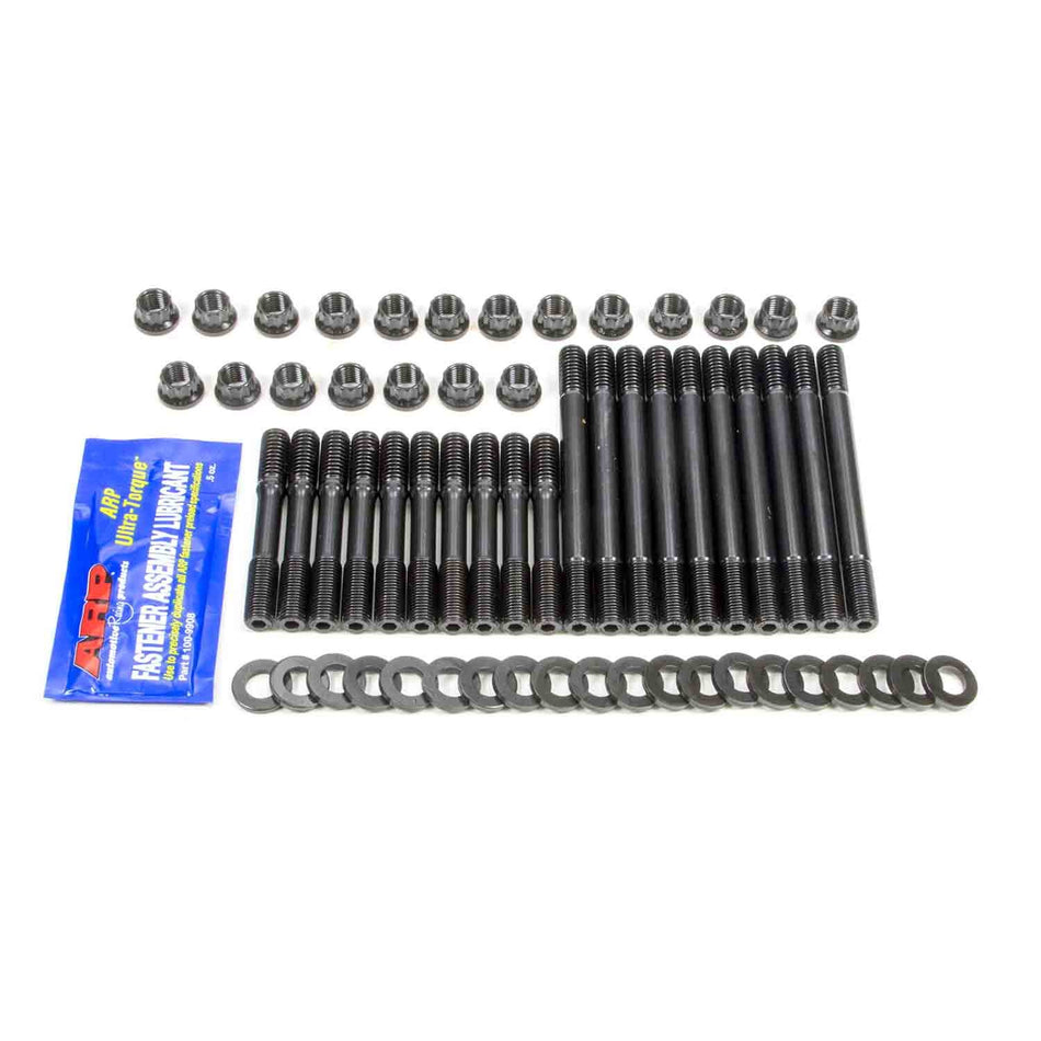 ARP Cylinder Head Stud Kit - 12 Point Nuts - Chromoly - Black Oxide - Undercut - Small Block Ford