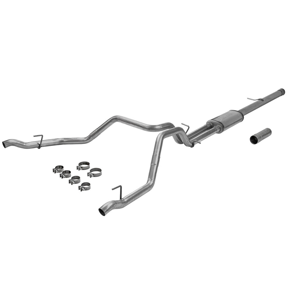 Flowmaster FlowFX Cat-Back Exhaust System - 3-1/2 in Diameter - Dual Rear Exit - Stainless - GM Fullsize Truck 2019-21