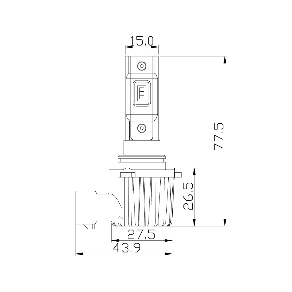 Arc Lighting Concept Series LED Light Bulb 9006 - White - (Pair)