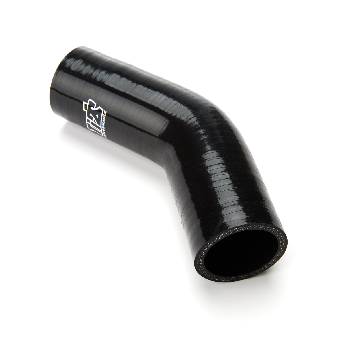 Ti22 Lower Radiator Hose - 45 Degree Bend - 1-3/4 in ID - Black - Sprint Car