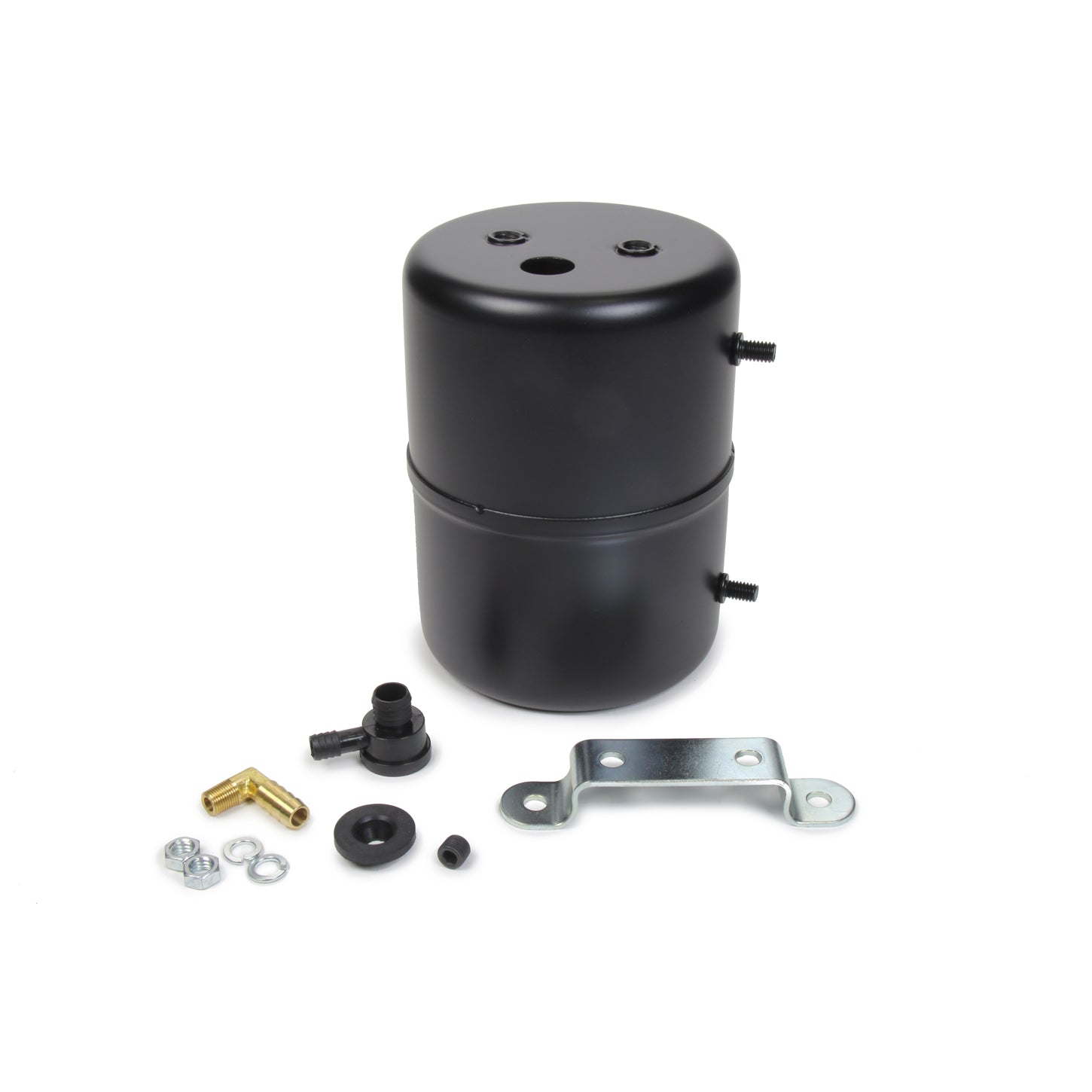 Specialty Products Vacuum Reservoir w/ Bracket - Steel - Black Powder Coat