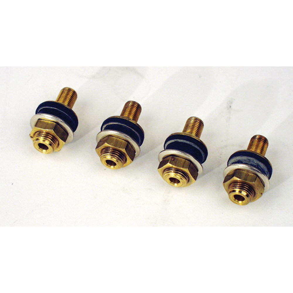 Longacre Low Profile Brass Valve Stems - (4 Pack)