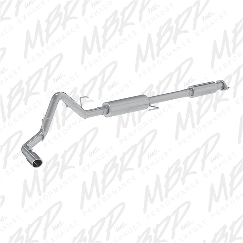 MBRP Installer Series Exhaust System - Cat-Back - 3" Diameter - Single Side Exit - 3-1/2" Polished Tip - Steel - Aluminized - Ford Modular