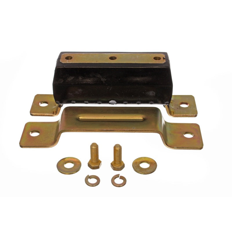 Energy Suspension Hyper-Flex Interlocking Transmission Mount - 7.50 in Transmission Bolt Span - Black / Cadmium - GM Truck