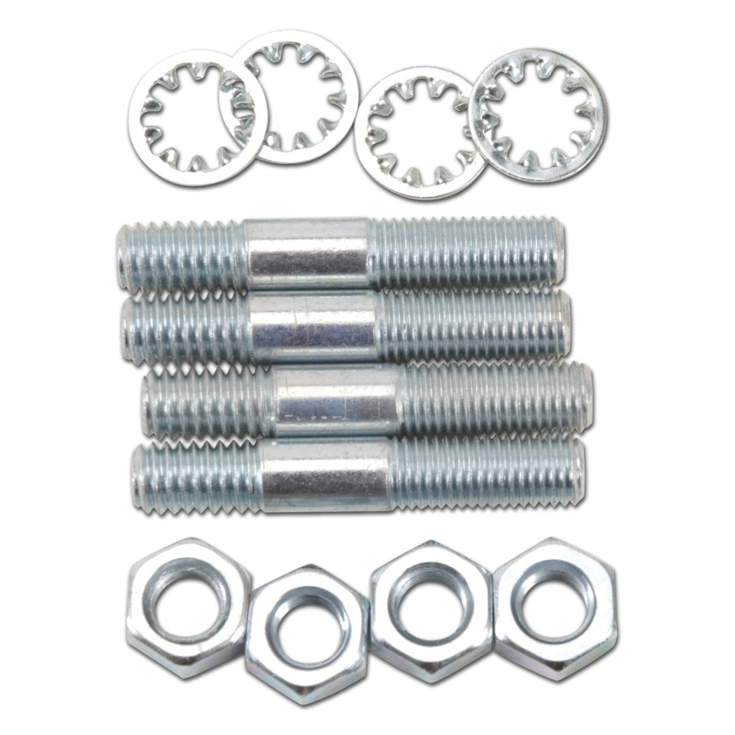 Edelbrock Carburetor Stud Kit - Studs/Nuts/Washers - 5/16"-18 Thread - 1.75" Length - Set of 4