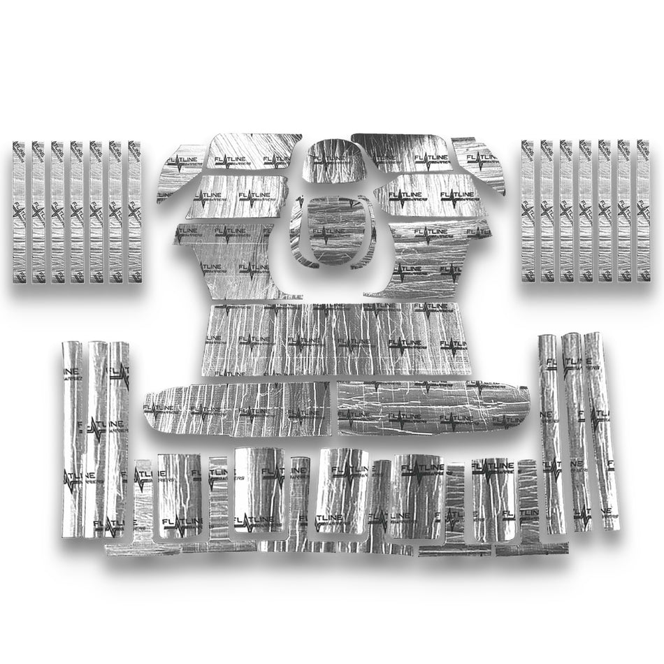 Flatline Barriers Full Insulation and Sound Dampening Kit - Silver/Black - High Tunnel - Chevy Truck 1955-59