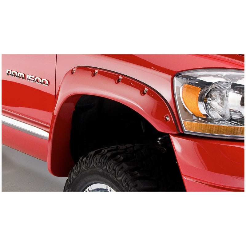 Bushwacker Pocket Style Front / Rear Fender Flare - 2.5 in Wide - Black - Dodge Ram Fullsize Truck 2002-09