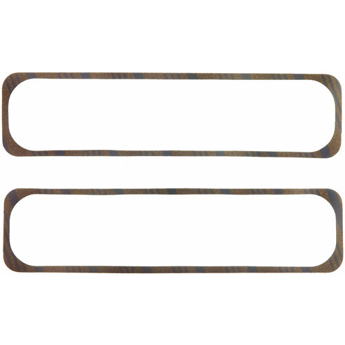 Fel-Pro Corklam Valve Cover Gaskets - Cork, Rubber w/ Steel Core - SB Chevy - Center Bolt - 1, 4" Thick