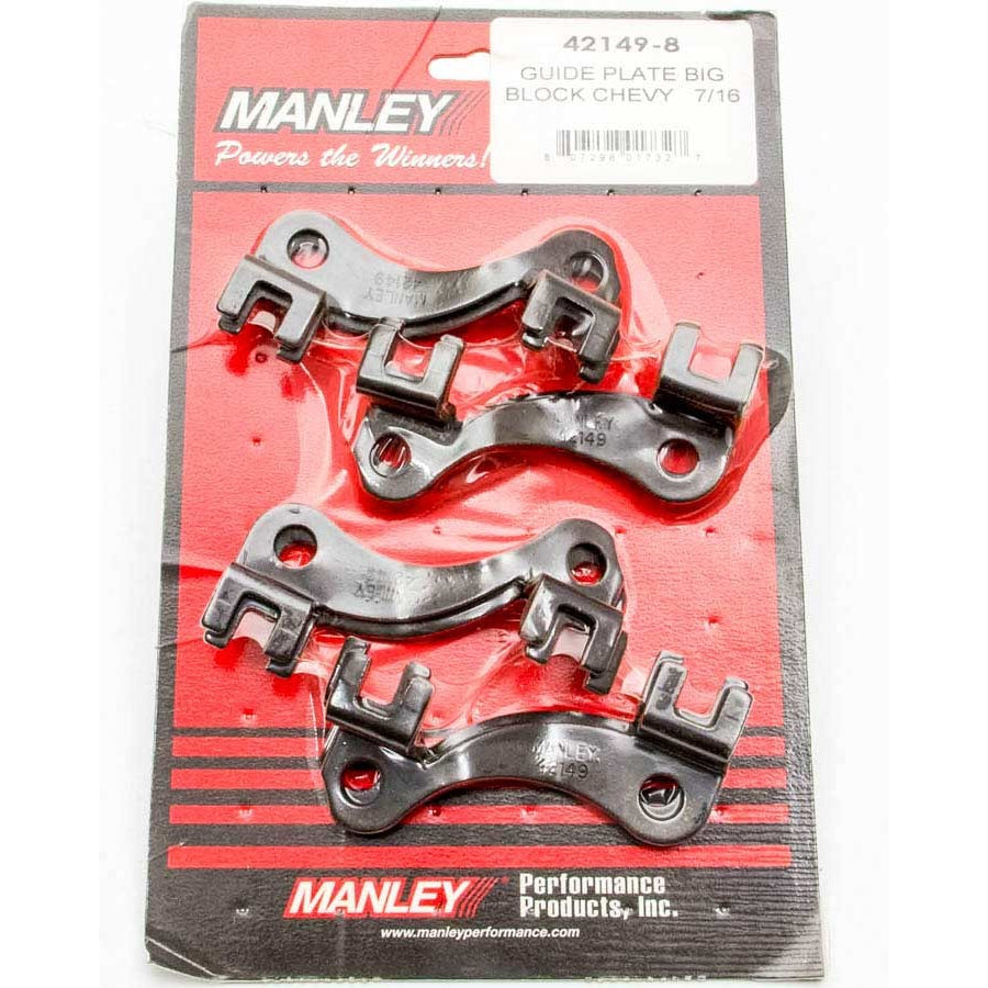 Manley Performance 7/16" Pushrod Pushrod Guide Plate Raised Steel Black Oxide - Big Block Chevy