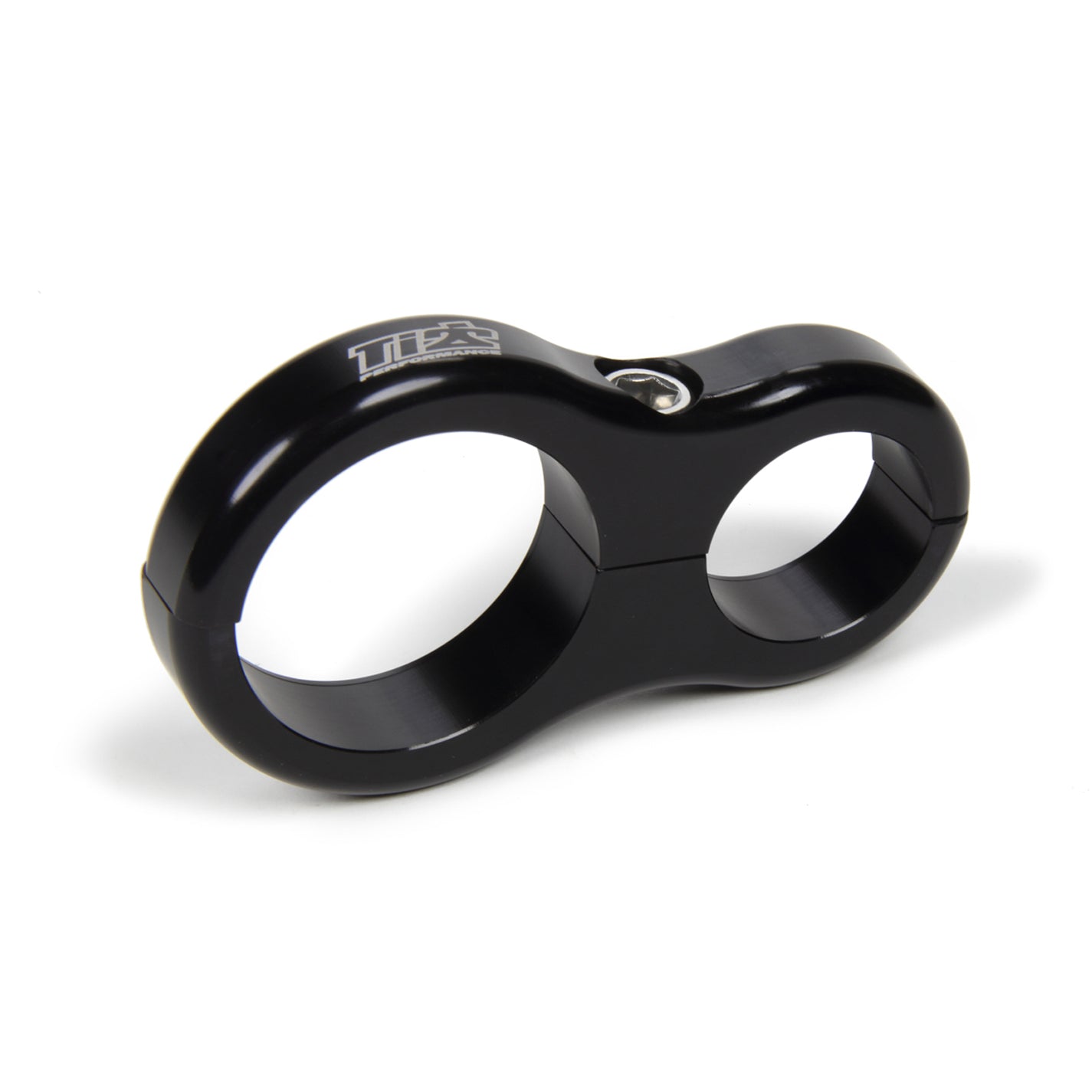 Ti22 Fuel Filter Bracket - Clamp-On - 1-3/8" OD Tubes - 2" Diameter - Aluminum - Black Anodized