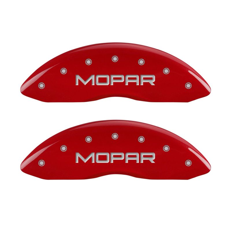 MGP Caliper Covers Brake Caliper Cover - Mopar Script Logo