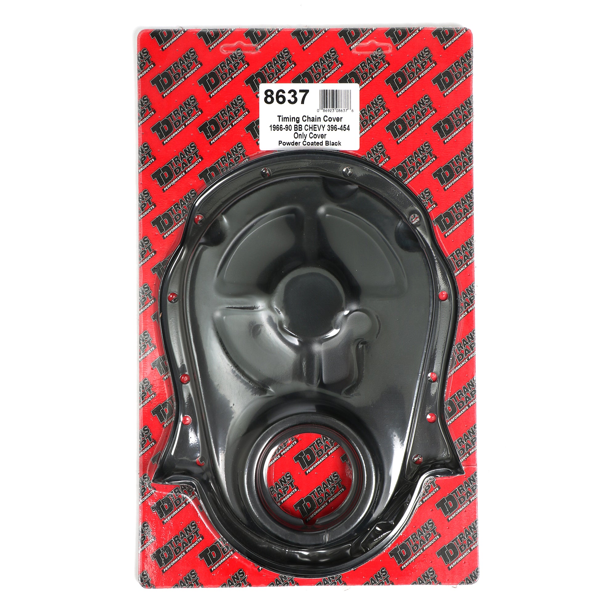 Trans-Dapt BB Chevy Black Timing Cover