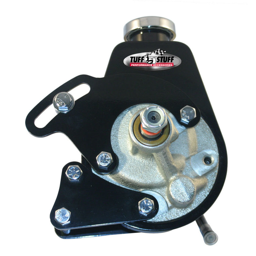 Tuff Stuff SB Chevy Power Steering Bracket Long Water Pump Black