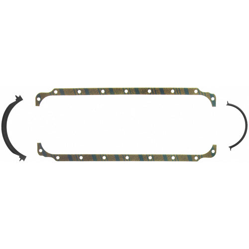 Fel-Pro Multi-Piece Oil Pan Gasket - Cork - Small Block Mopar OS 6566 C-3