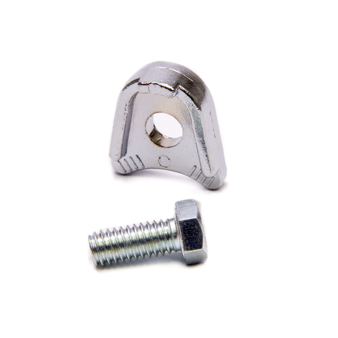 Trans-Dapt Distributor Hold Down - Bolt Mounted - Chrome - Ford