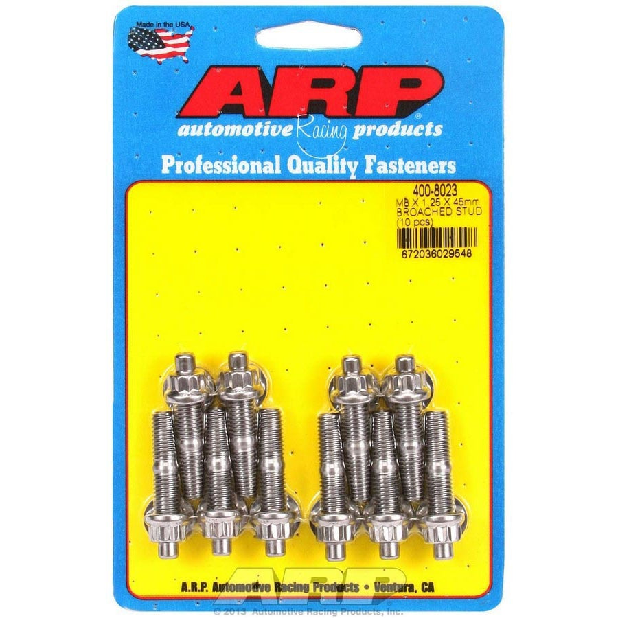 ARP Stainless Steel Stud Kit - (10) M8 x 1.25" x 45mm