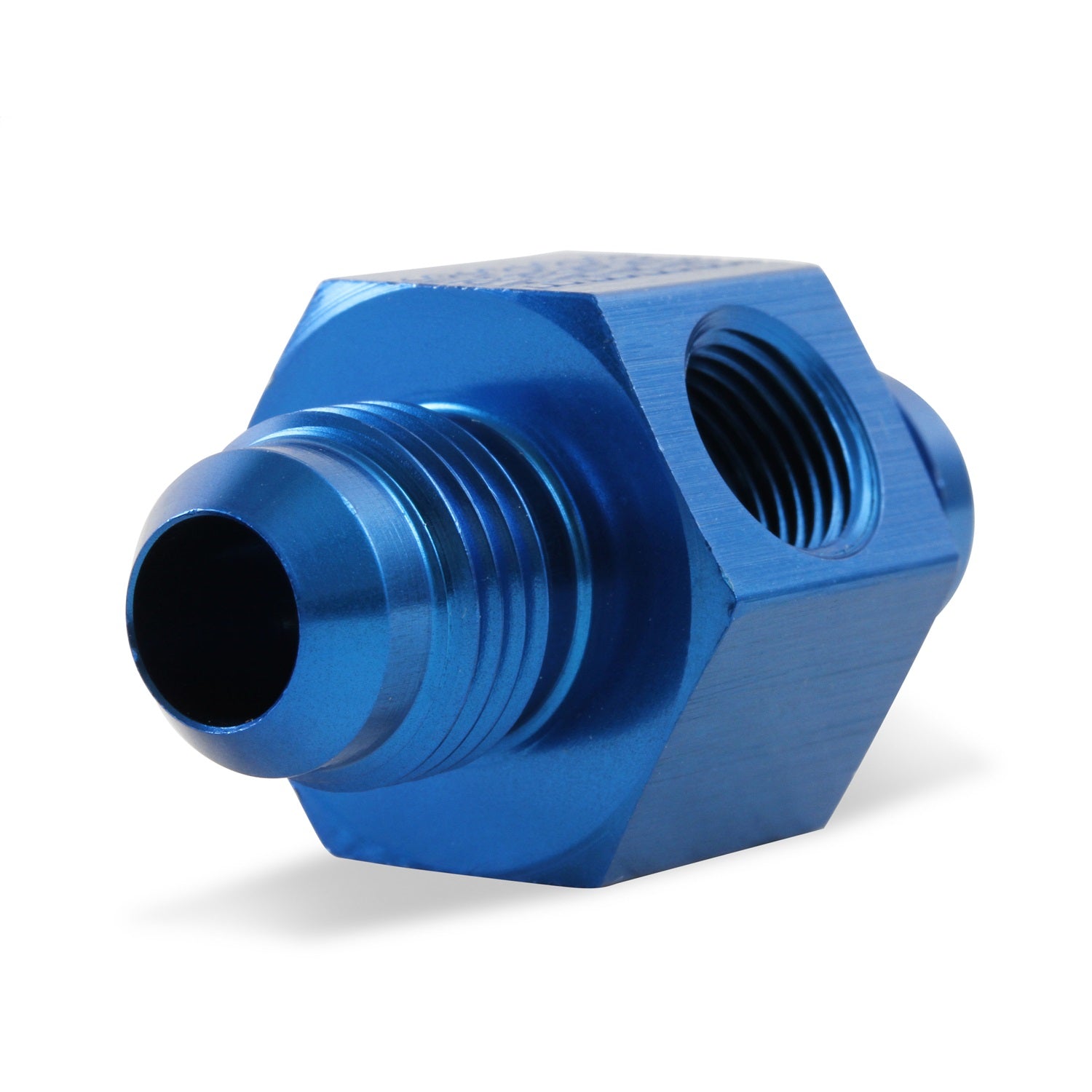Earl's Pressure Gauge Adapters -06 AN Male to -06 AN Male w/ 1/8" NPT In Hex