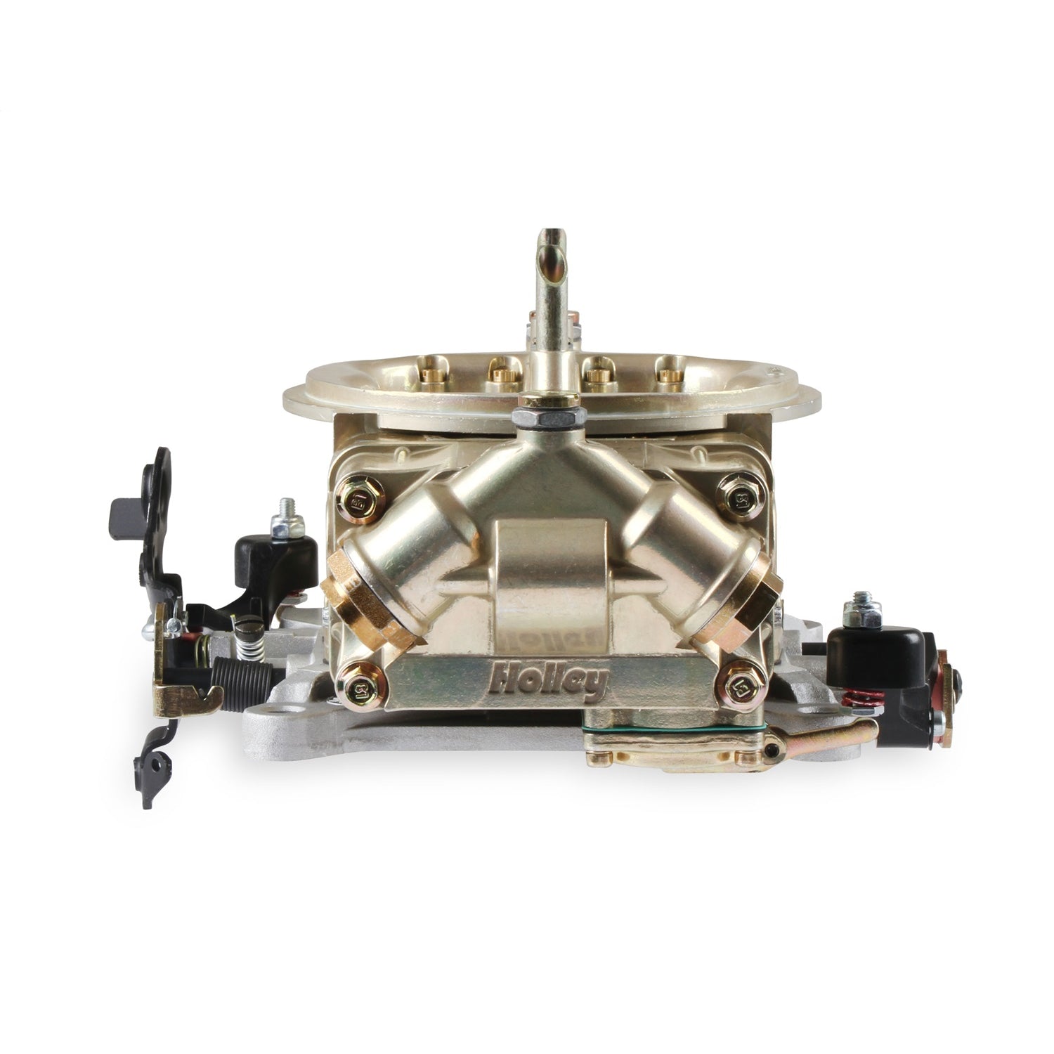 Holley Model 4150 Carburetor - 4-Barrel - 650 CFM - Square Bore - No Choke - Mechanical Secondary - Dual Inlet - Chromate