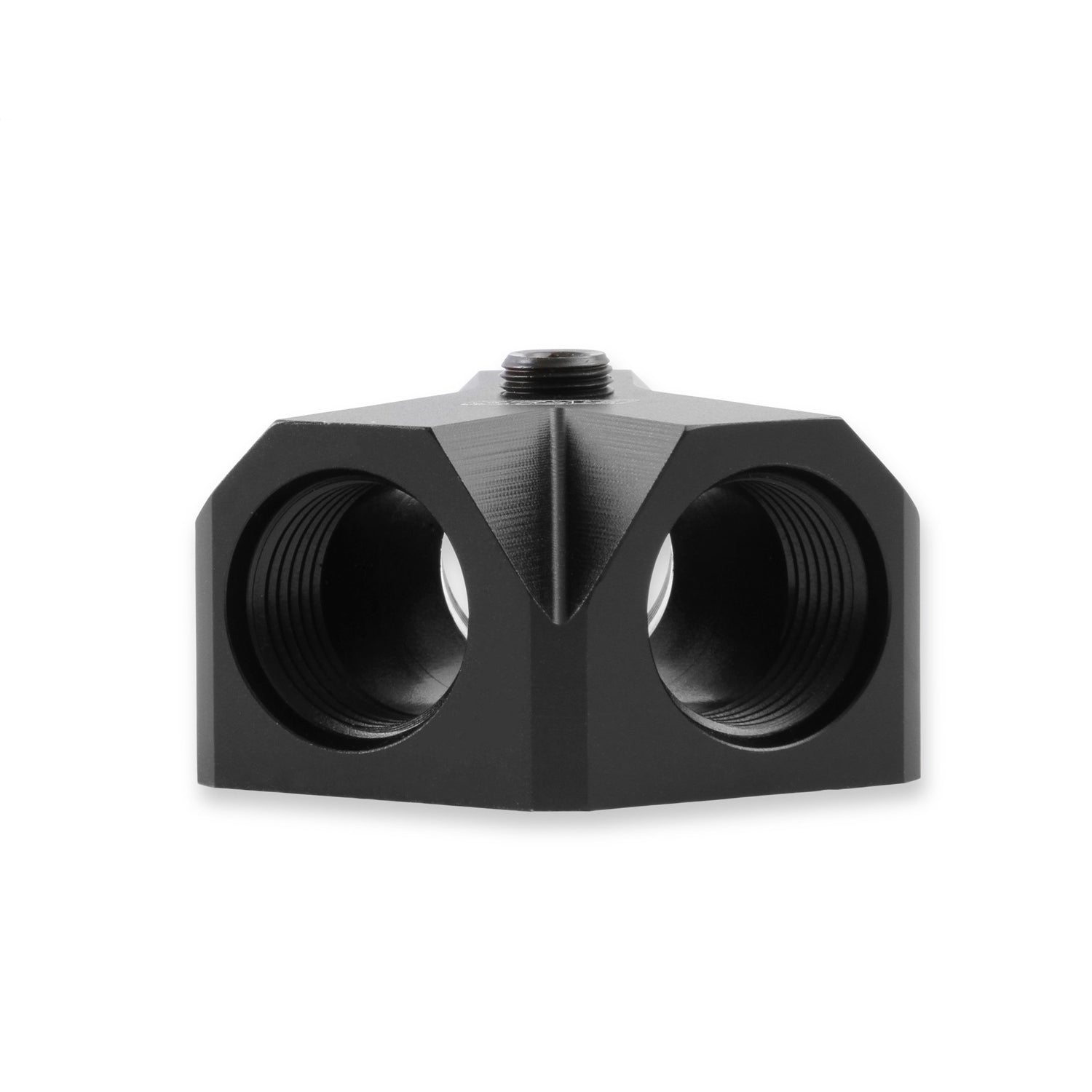 Earl's Fuel Y-Block 1/2" NPT Inlet-Dual 3/8" NPT Out