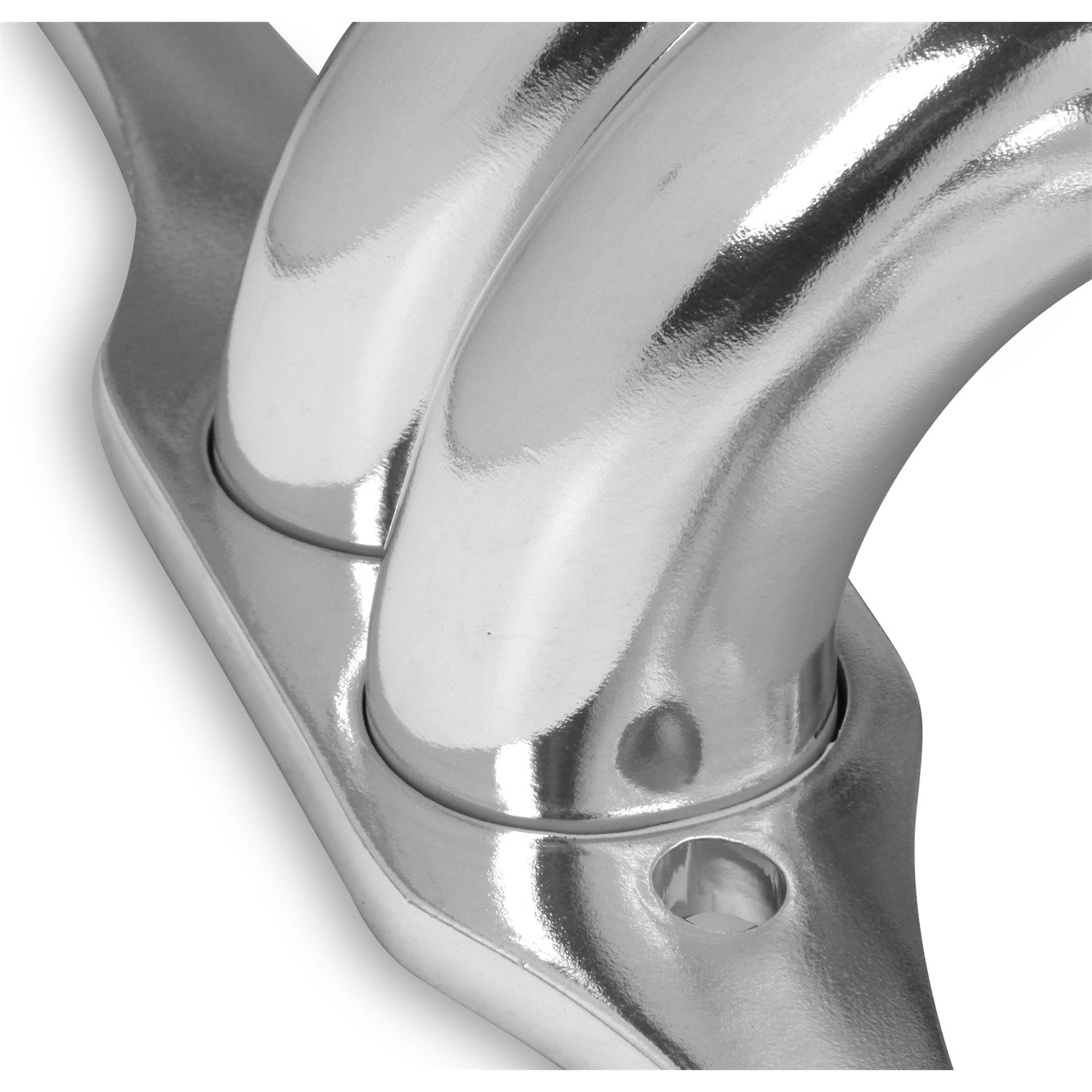 Flowtech Block Hugger Header - SB Chevy w/ D-Port Heads - 1-5/8" - 2-1/2" Collector - Stainless Steel