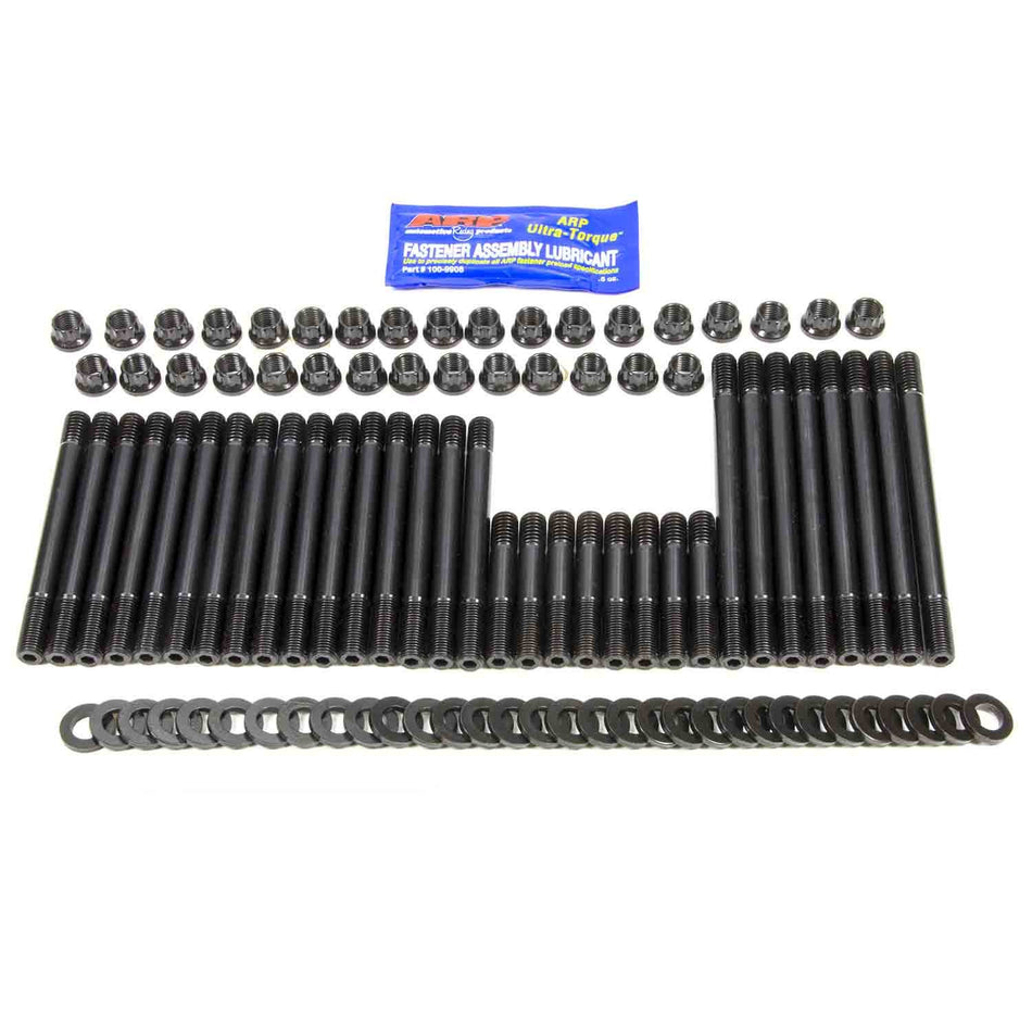 ARP Cylinder Head Stud Kit - 12 Point Nuts - Chromoly - Black Oxide - Aftermarket Head - Big Block Chevy 235-4303