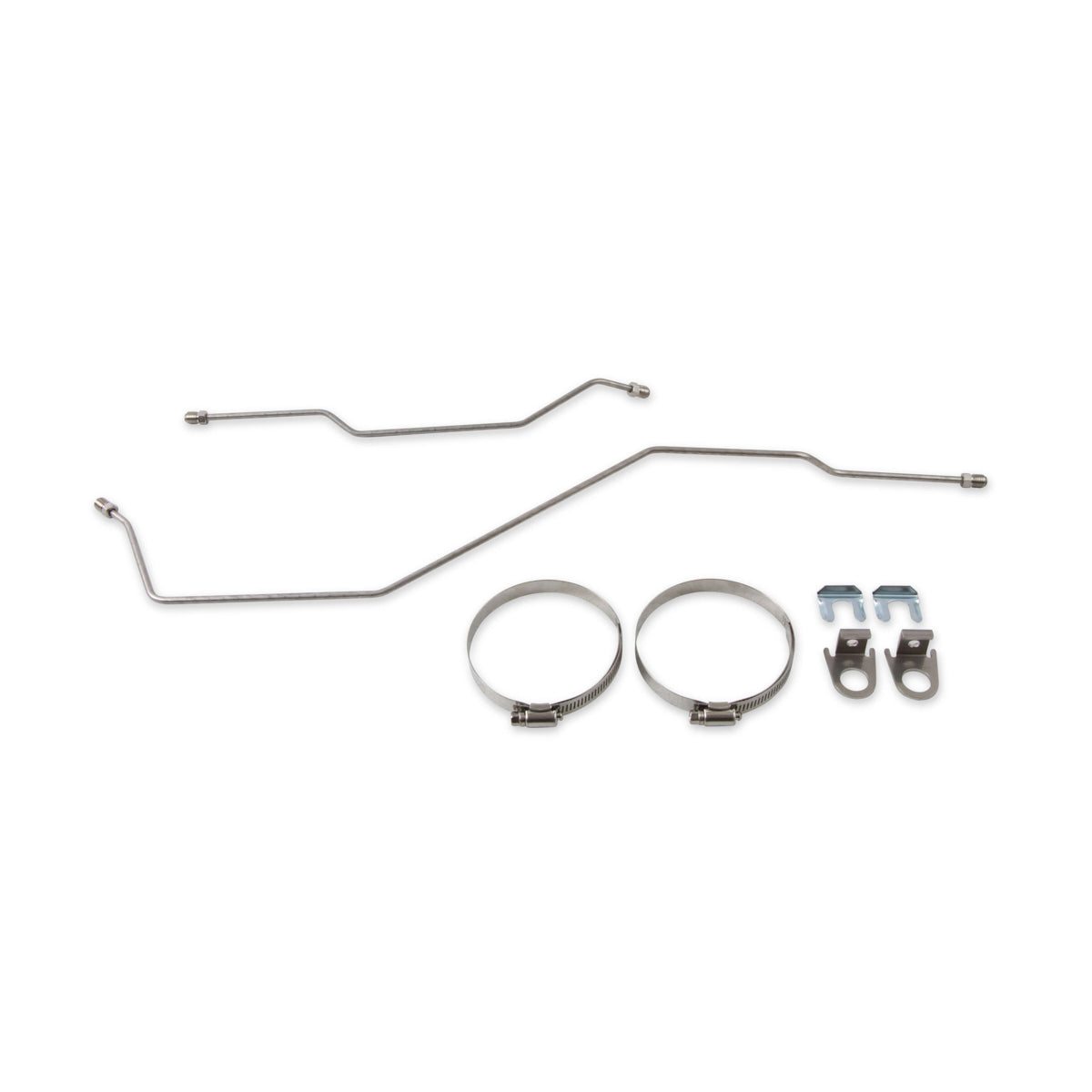Rekudo Brake Hard Line - Pre-Bent - 3/16 in Diameter - 3/8-24 in Inverted Flare - Stainless - GM F-Body 1968-81