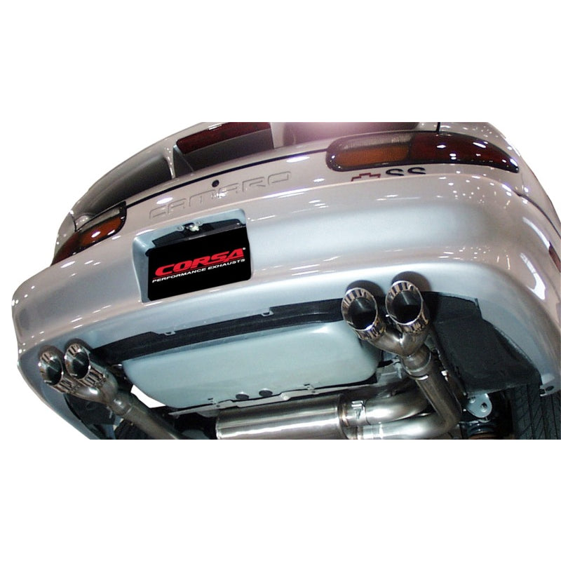 Corsa Sport Cat-Back Exhaust System - 3 in Diameter - 3-1/2 in Tips - GM LS-Series - GM F-Body 1998-2002