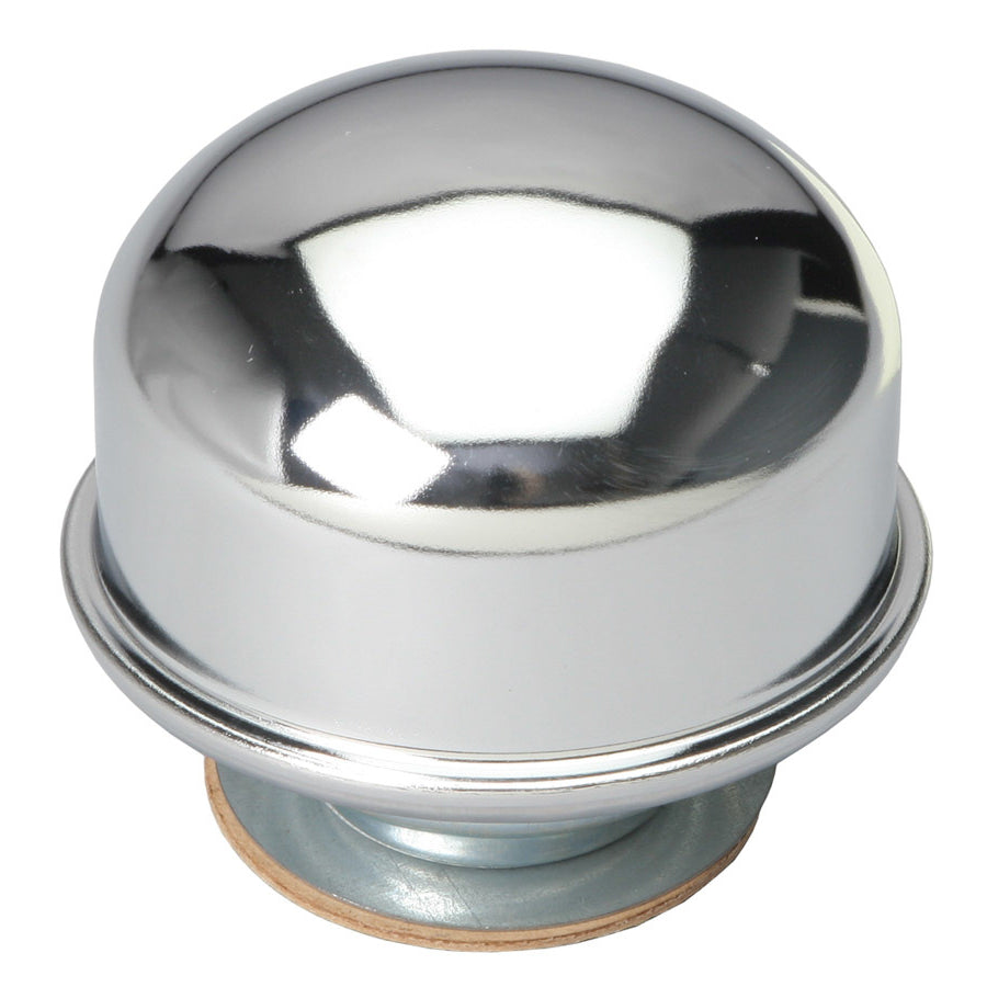 Trans-Dapt Screw-In Round Breather - 1-7/32 in Hole - Chrome