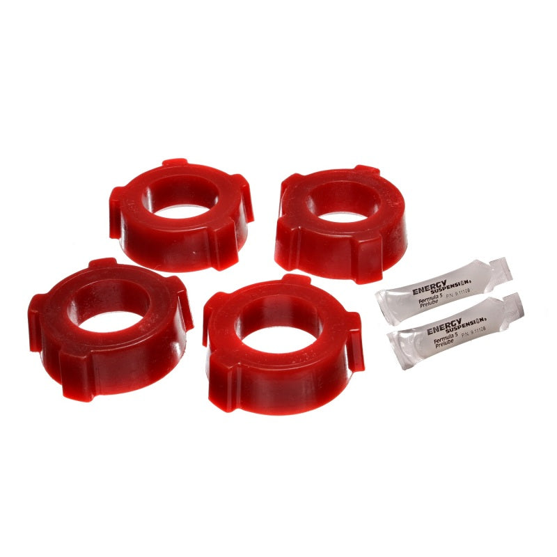 Energy Suspension Hyper-Flex Spring Plate Bushing - Rear - Polyurethane - Red