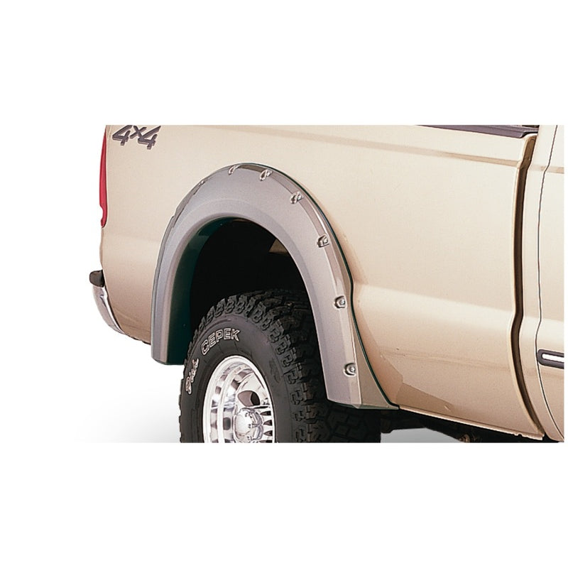 Bushwacker Pocket Style Front / Rear Fender Flare - 2 in Wide - Black - Ford Fullsize Truck 1999-2007