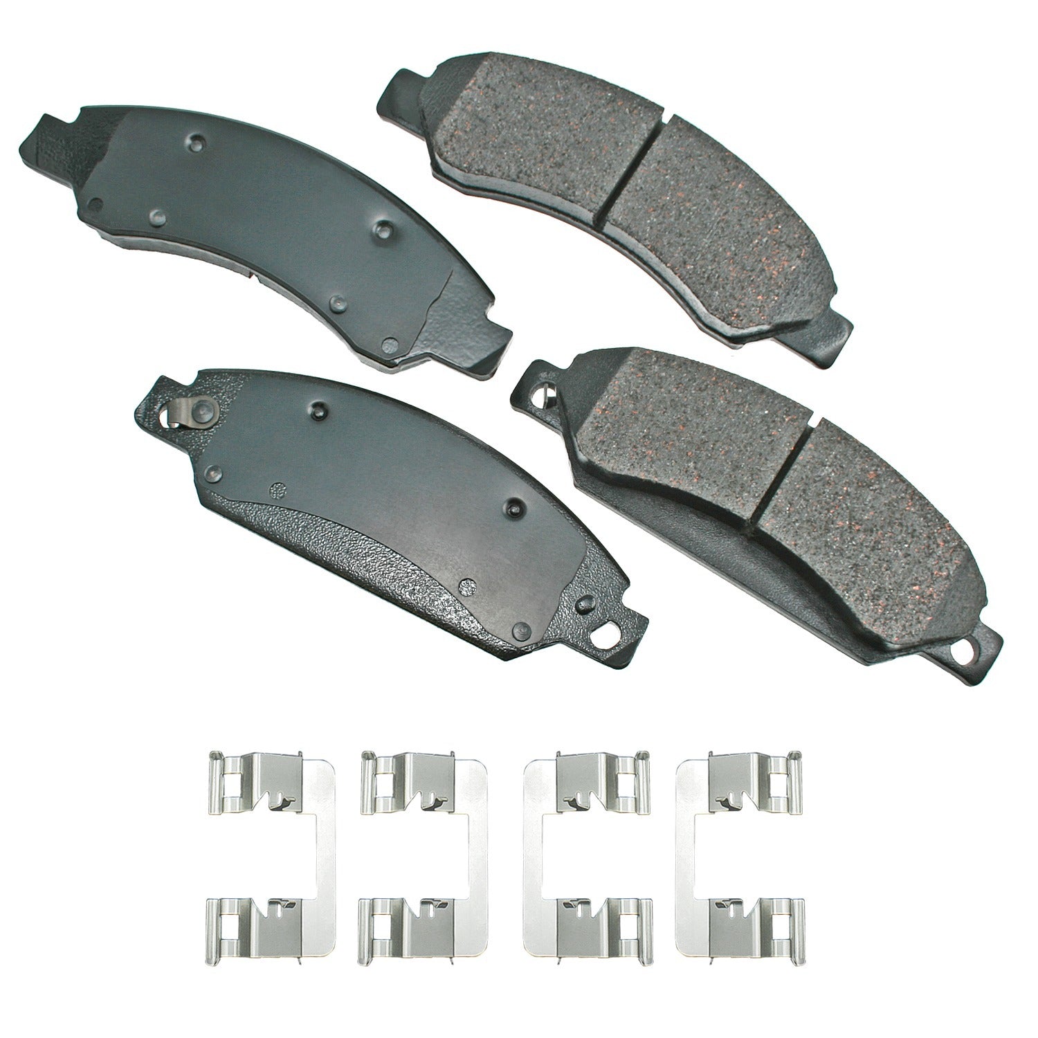 Akebono Brakes ProACT Front Brake Pads - Cadillac/Chevrolet/GMC 2005-2007 (Set of 4)