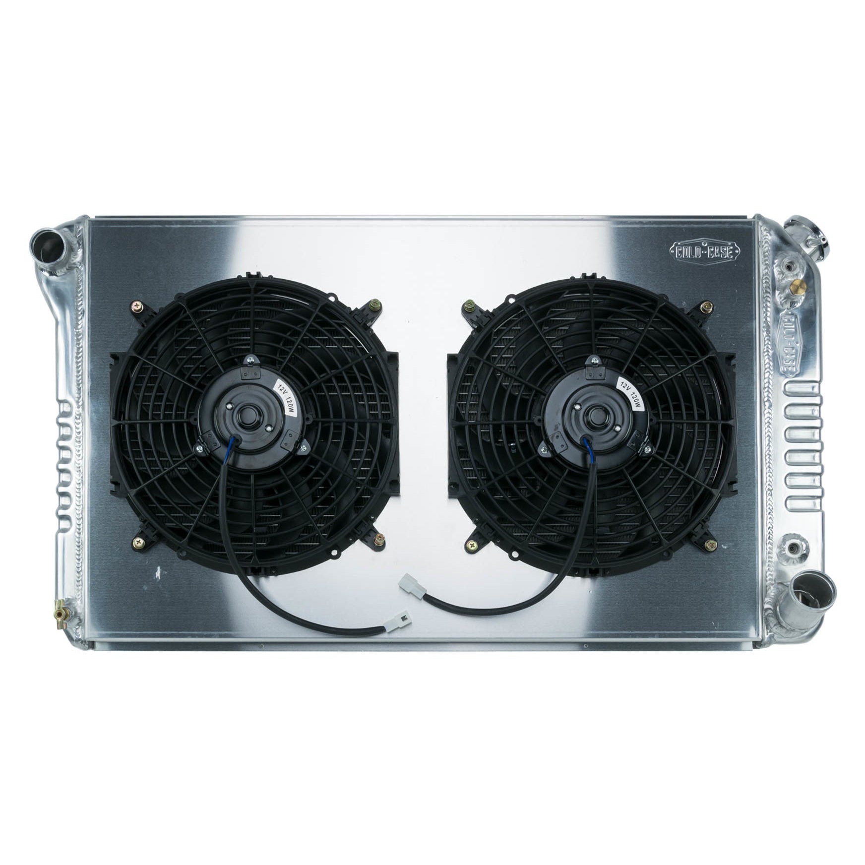Cold-Case Aluminum Radiator and Fan Kit - 34 in W x 18.6 in H x 3 in D
