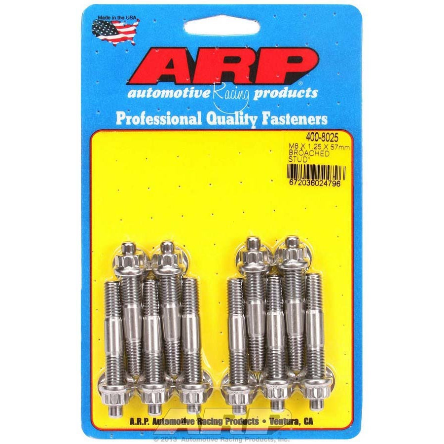 ARP Stainless Steel Stud Kit - (10) M8 x 1.25" x 57mm