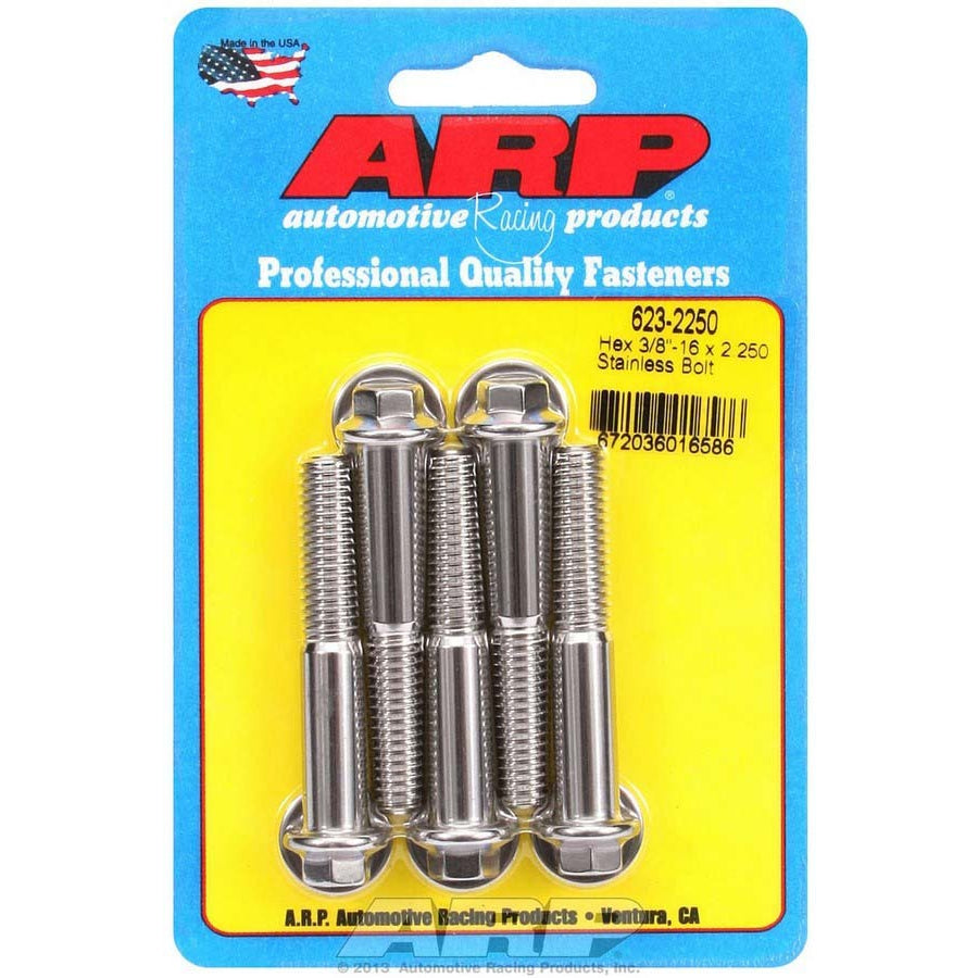 ARP Stainless Steel Bolt Kit - 6 Point (5) 3/8-16 x 2.250