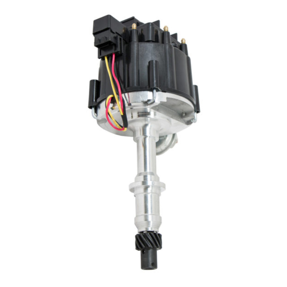 Proform 141-681 HEI Distributor For Chevy V8 - Vacuum Advance, Steel Gear, Yellow Cap, Includes Coil