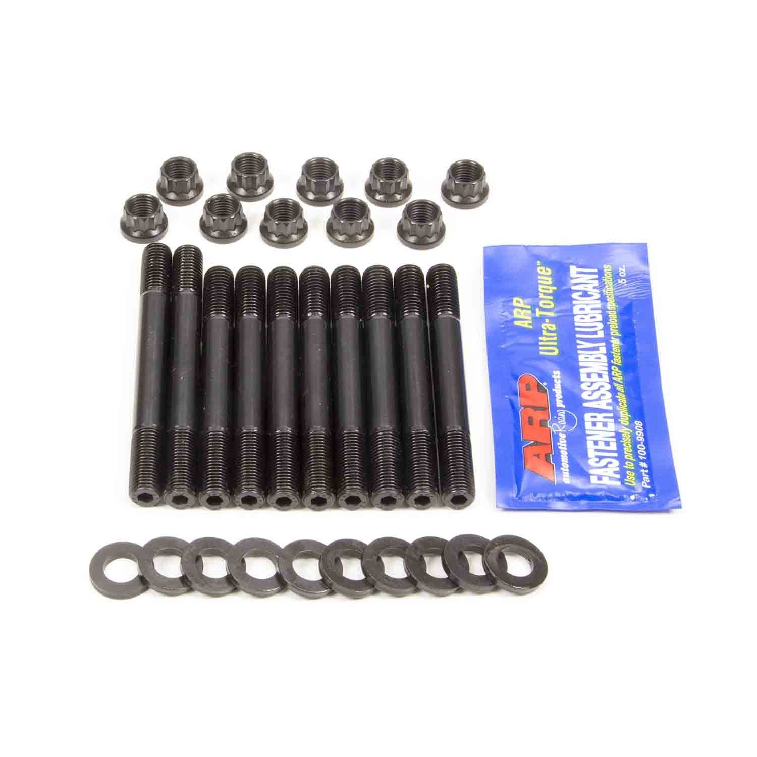 ARP Main Stud Kit - 12 Point Nuts - 2-Bolt Mains - Chromoly - Black Oxide - Honda B-Series