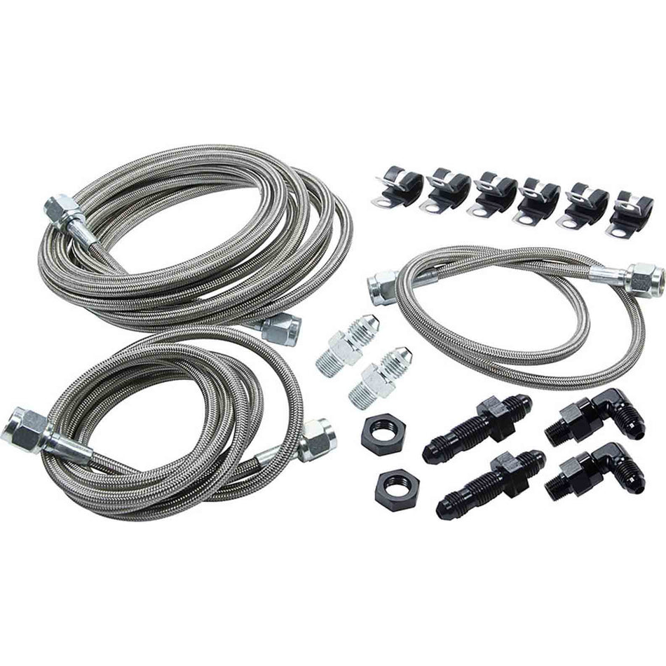 Allstar Performance Front End Brake Line Kit For Dirt Late Models w/ Aftermarket Calipers