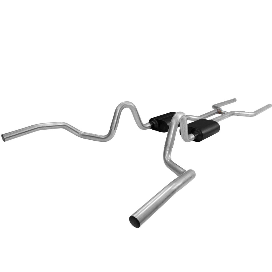 Flowmaster Header-back System 409S - Dual Rear Exit-AmeriCan Thunder - Aggressive Sound - 2-1/2" Tailpipe