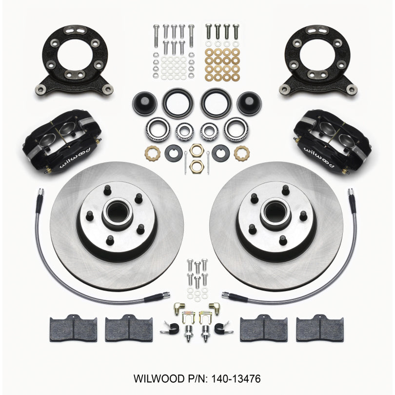 Wilwood Engineering Classic Series Brake System Dynalite Front 4 Piston Caliper - 11.60" Solid Rotor